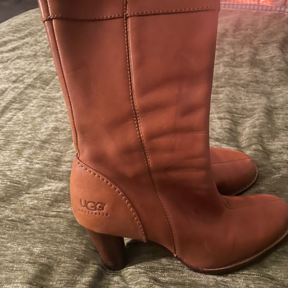 UGG Women's Brown Heeled Boots